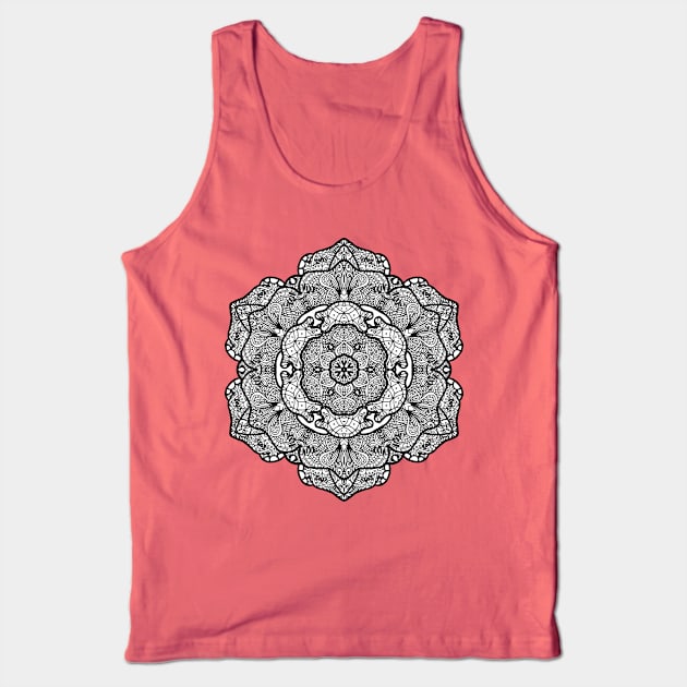 Elegant Mandala Tank Top by ElviraDraat